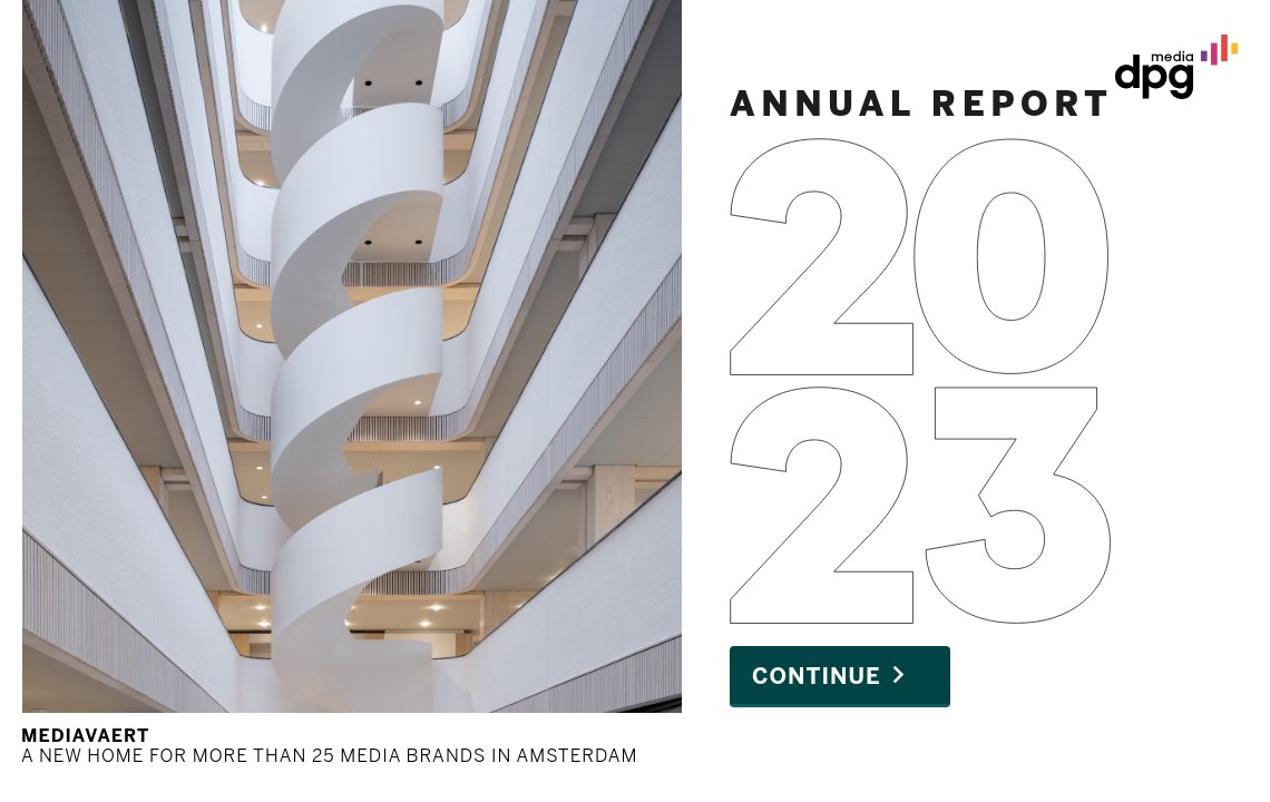 Ad Manager - DPG Media Annual Report 2023