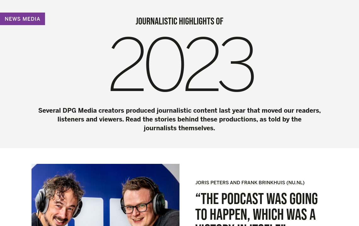 Ad Manager - DPG Media Annual Report 2023