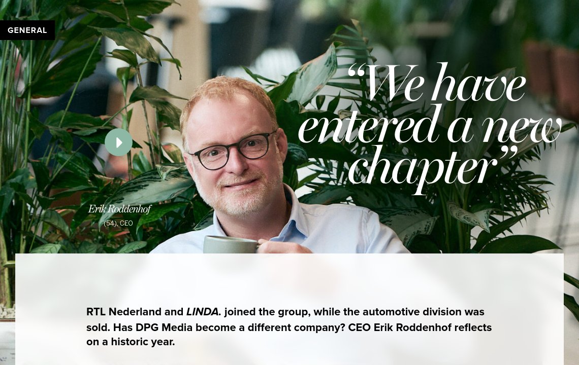 The new advertising structure - DPG Media Annual Report 2025